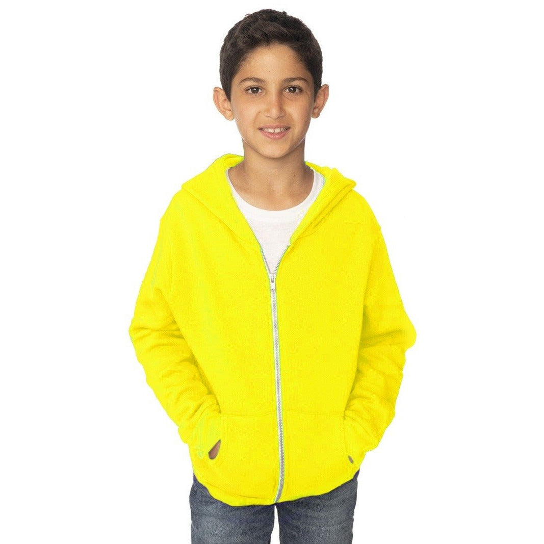 Youth Fleece Neon Zip