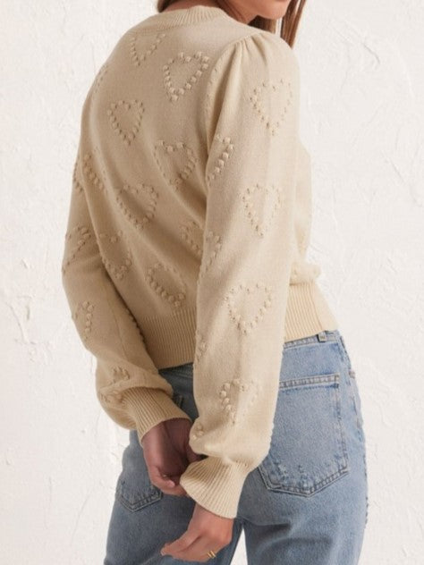 Z SUPPLY Heart Knit Sweater